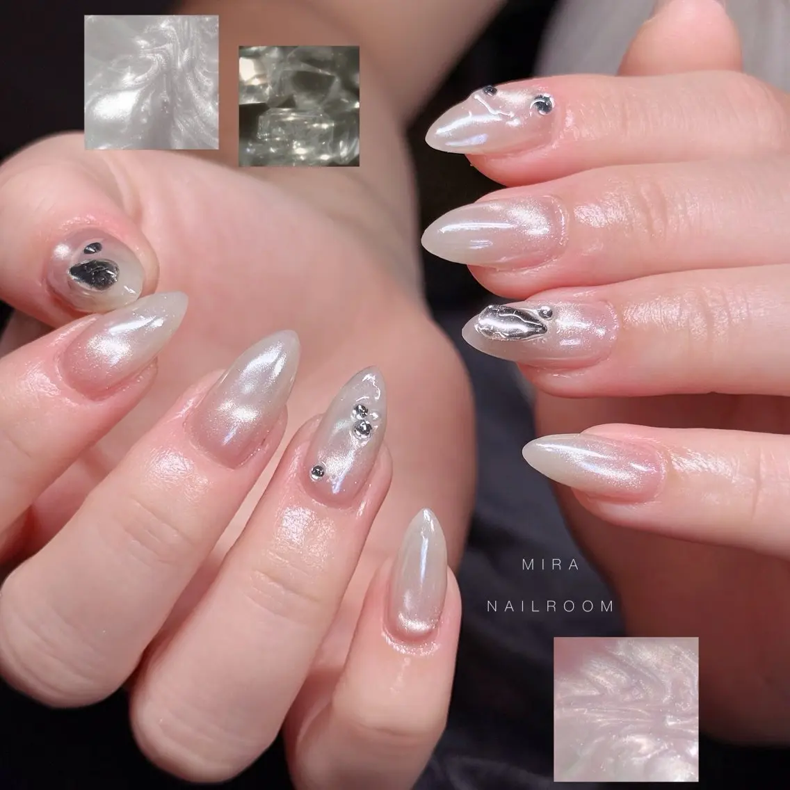 ネイル マグネットネイル ミラーネイル ハンドネイル MIRA NAILROOMのネイルデザイン