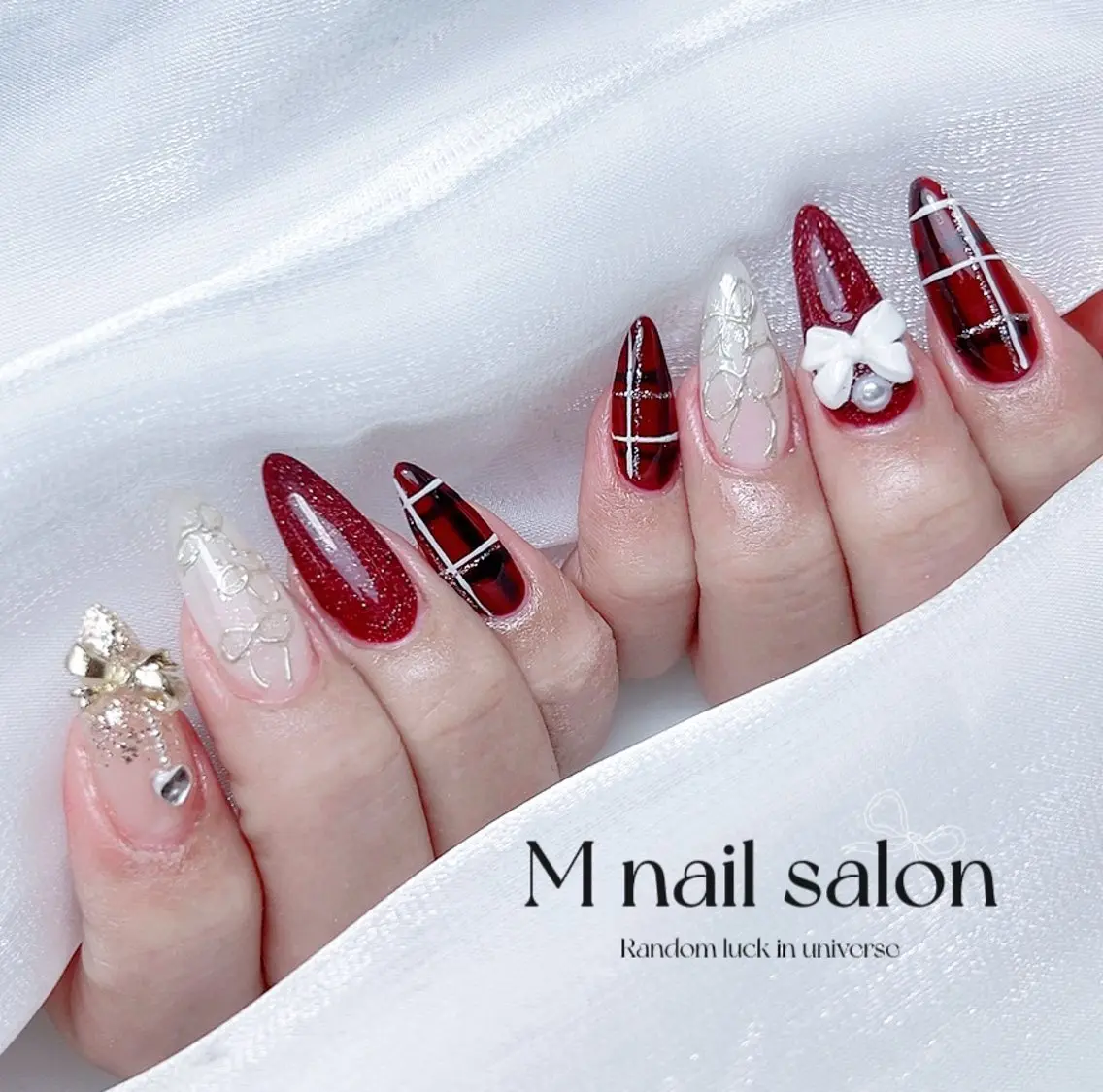 ネイル ハンドネイル M🌷nail 長さだし専門店のネイルデザイン
