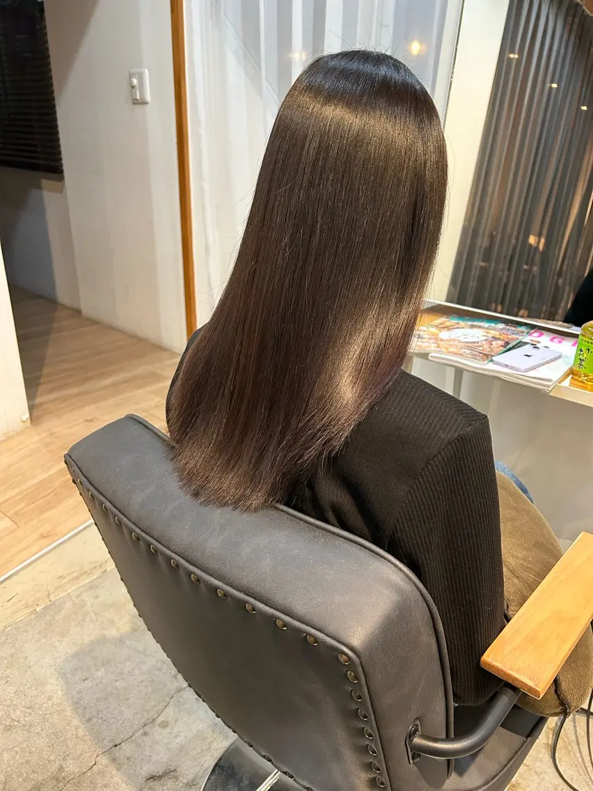 ロング 縮毛矯正 井上 葉月のヘアスタイル