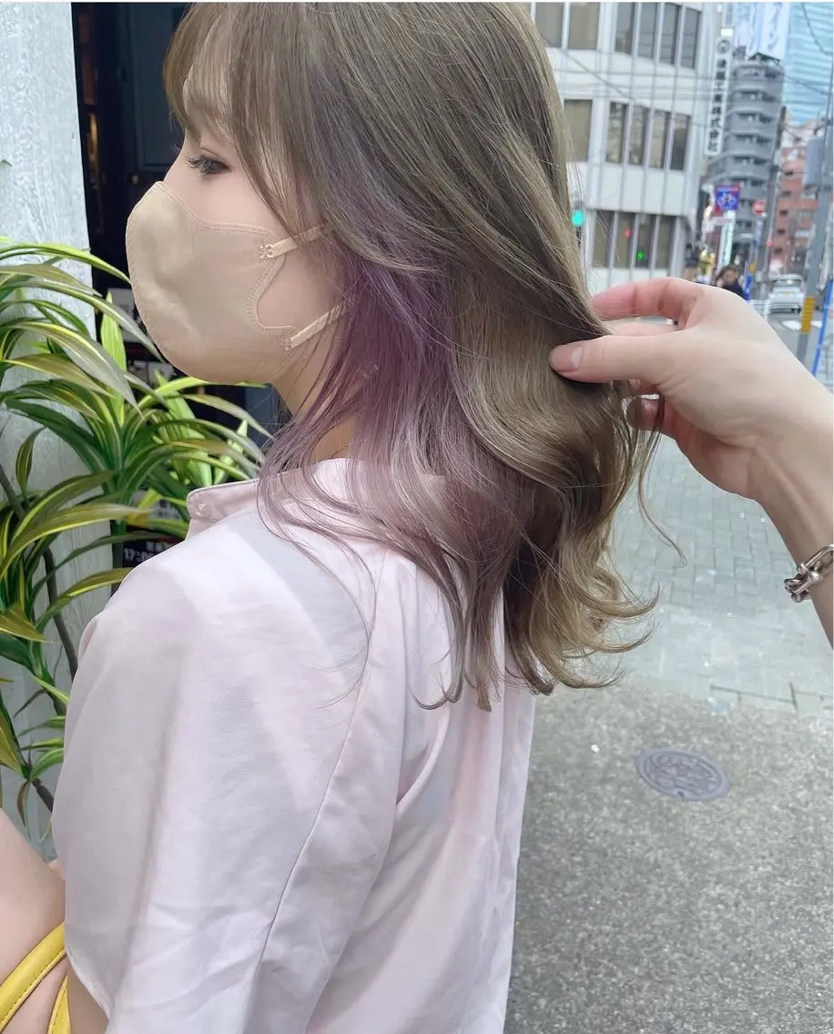 ミディアム 栄/ケアブリーチ/ 艶カラー/アカリ🫧のヘアスタイル