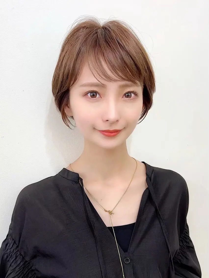ショート カラー ショートヘア 【下北沢】縮毛矯正 神山宗幸のヘアスタイル