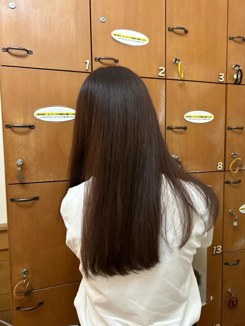 ロング カラー ブラウンカラー 三輪 南月のヘアスタイル