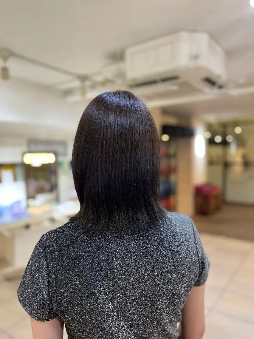 ミディアム ヘアカラー 松浦 彩のヘアスタイル