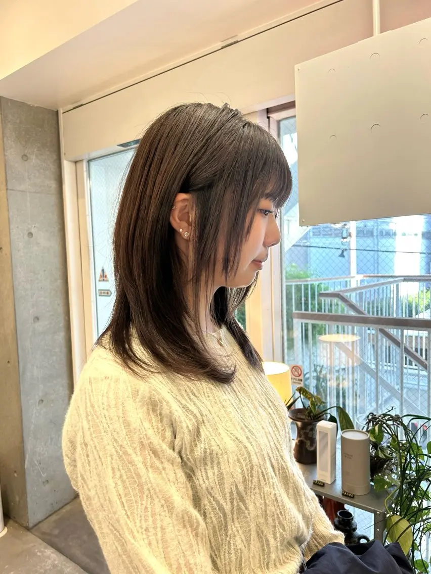 ミディアム レイヤーカット カット トリートメント ラフで可愛いヘア 🐈⬛Rukaのヘアスタイル