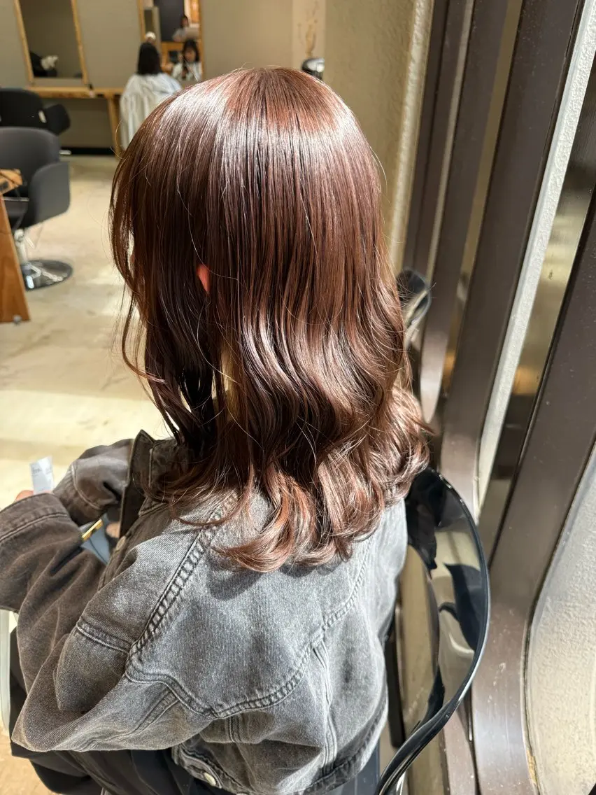 ミディアム カラー カット ヘアカラー 髪質改善/艶カラー /梅田/菅野🌟のヘアスタイル