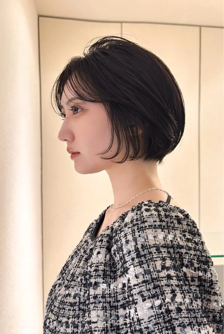 ショート カット 森田遥奈/透明感カラ ー/酸性ストレートのヘアスタイル