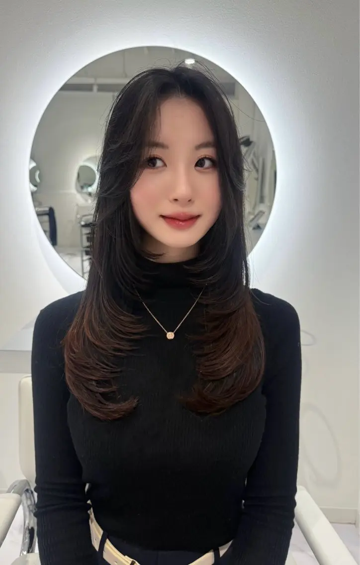 ロング レイヤーカット レイヤーカット🫧 🎀Tomoka🎀のヘアスタイル