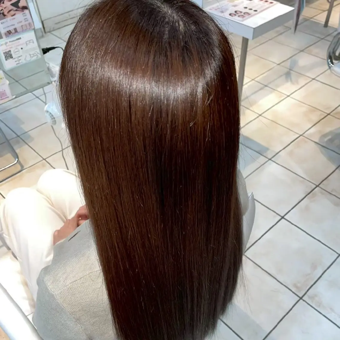 ロング カラー 縮毛矯正/ワンカラー モデル募集🫧田村のヘアスタイル