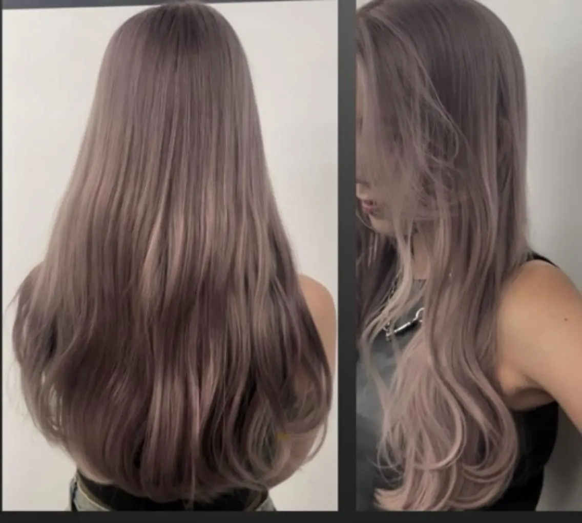 カラー ベージュカラー ブリーチ ダブルカラー ミルクティーベージュ ピンクカラー ヘアカラー トリートメント 💐透明感カラー/ 🪿ブリーチ/真野のヘアスタイル