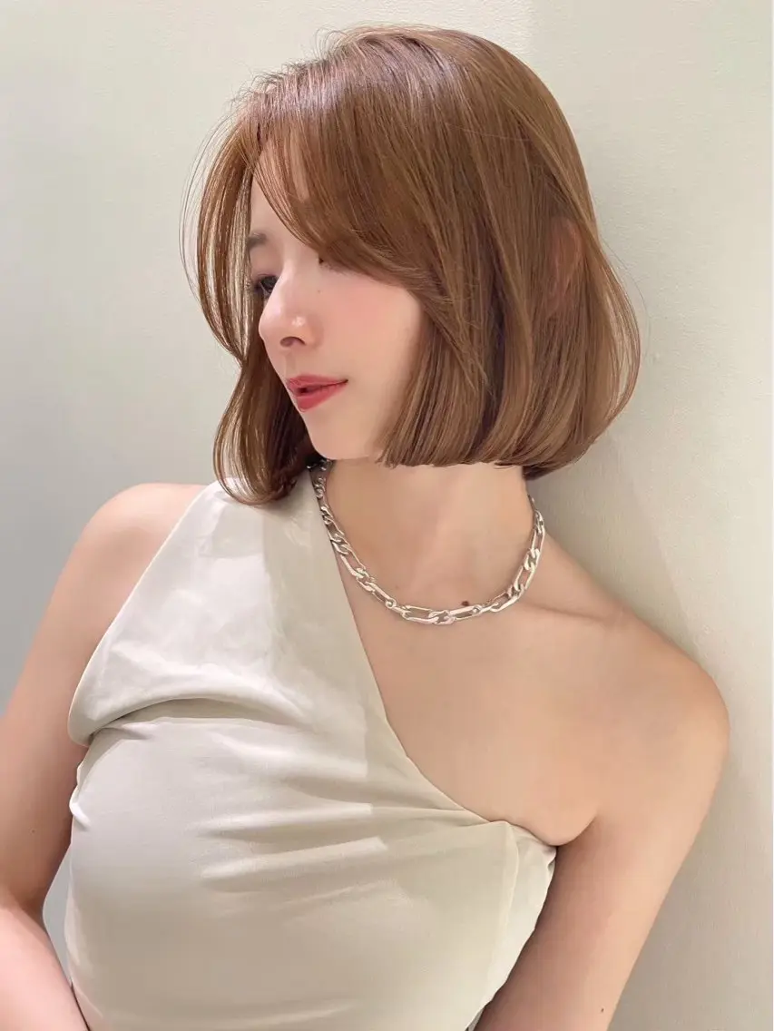 ショート カラー カット ヘアカラー トリートメント 🦋韓国風レイヤー/ 艶髪矯正🦋凛太郎のヘアスタイル
