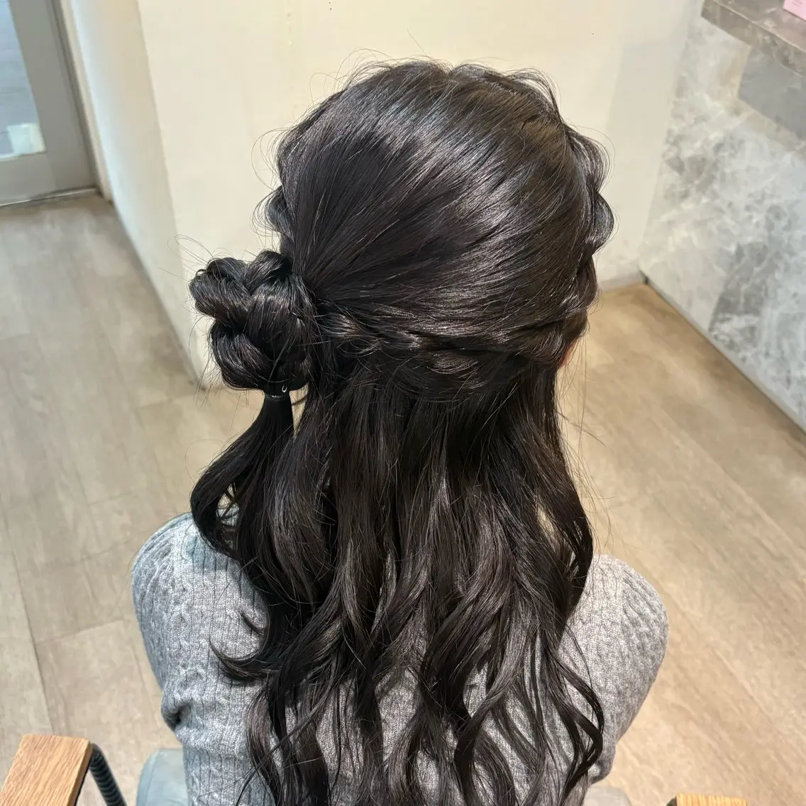 ヘアアレンジ ヘアセット ゆ ののヘアスタイル
