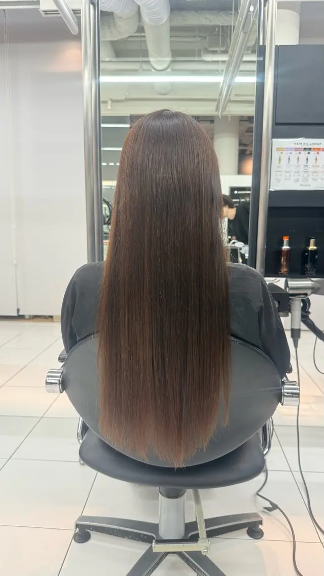 ロング ロング トリートメント ユヅキ ブリーチモデル募集のヘアスタイル
