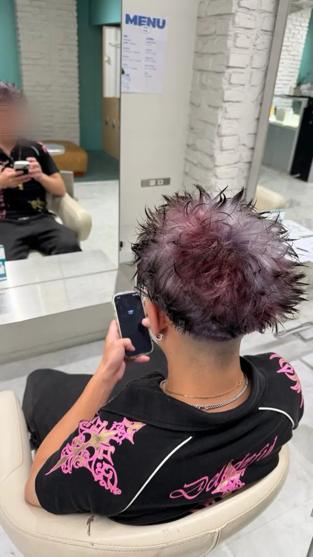 カラー ブリーチ デザインカラー ヘアカラー な ぎのヘアスタイル