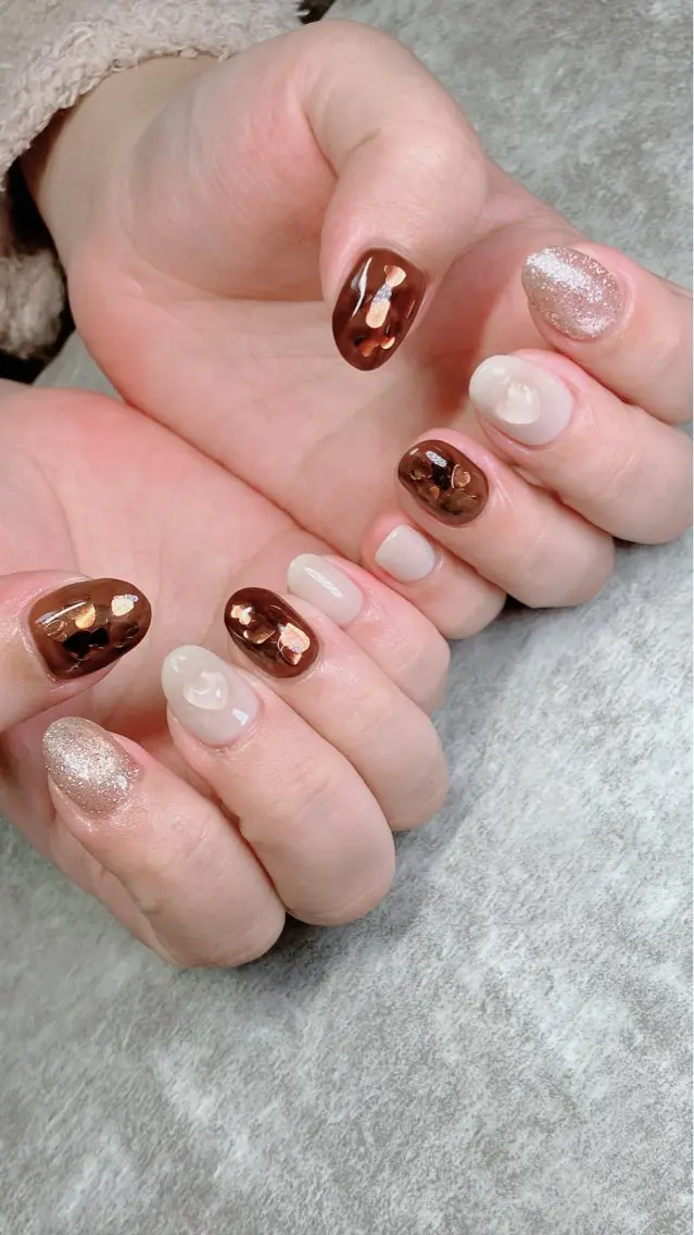 ネイル ハンドネイル ハンドケア shino🌟 痛ネイルのネイルデザイン