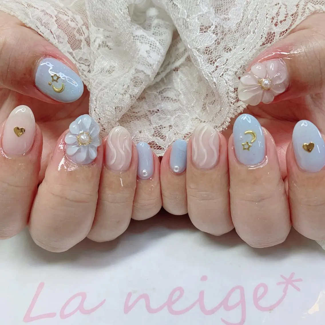 ネイル ハンドネイル La neige* yuki 🐩🌙のネイルデザイン