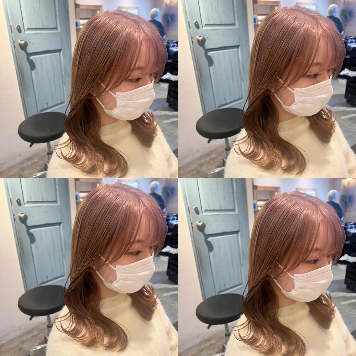 ミディアム カラー カット ヘアカラー トリートメント レイヤー×艶髪特化 マネージャー安藤光司のヘアスタイル