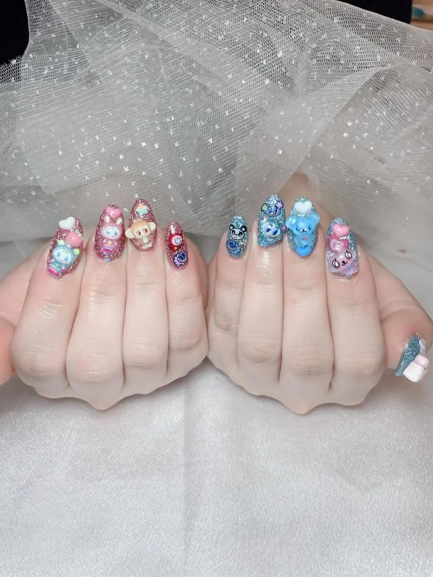 ネイル チークネイル 長さ出し フラッシュネイル ジェルネイル 韓国ネイル ハンドネイル Queen Nail Salonのネイルデザイン