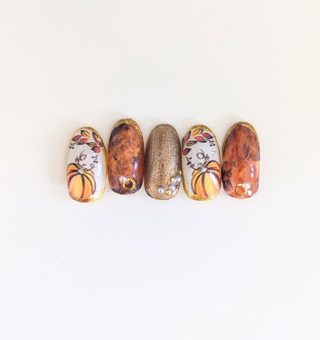 ネイル ハロウィン ハンドネイル 推しネイル | 　aycnailのネイルデザイン