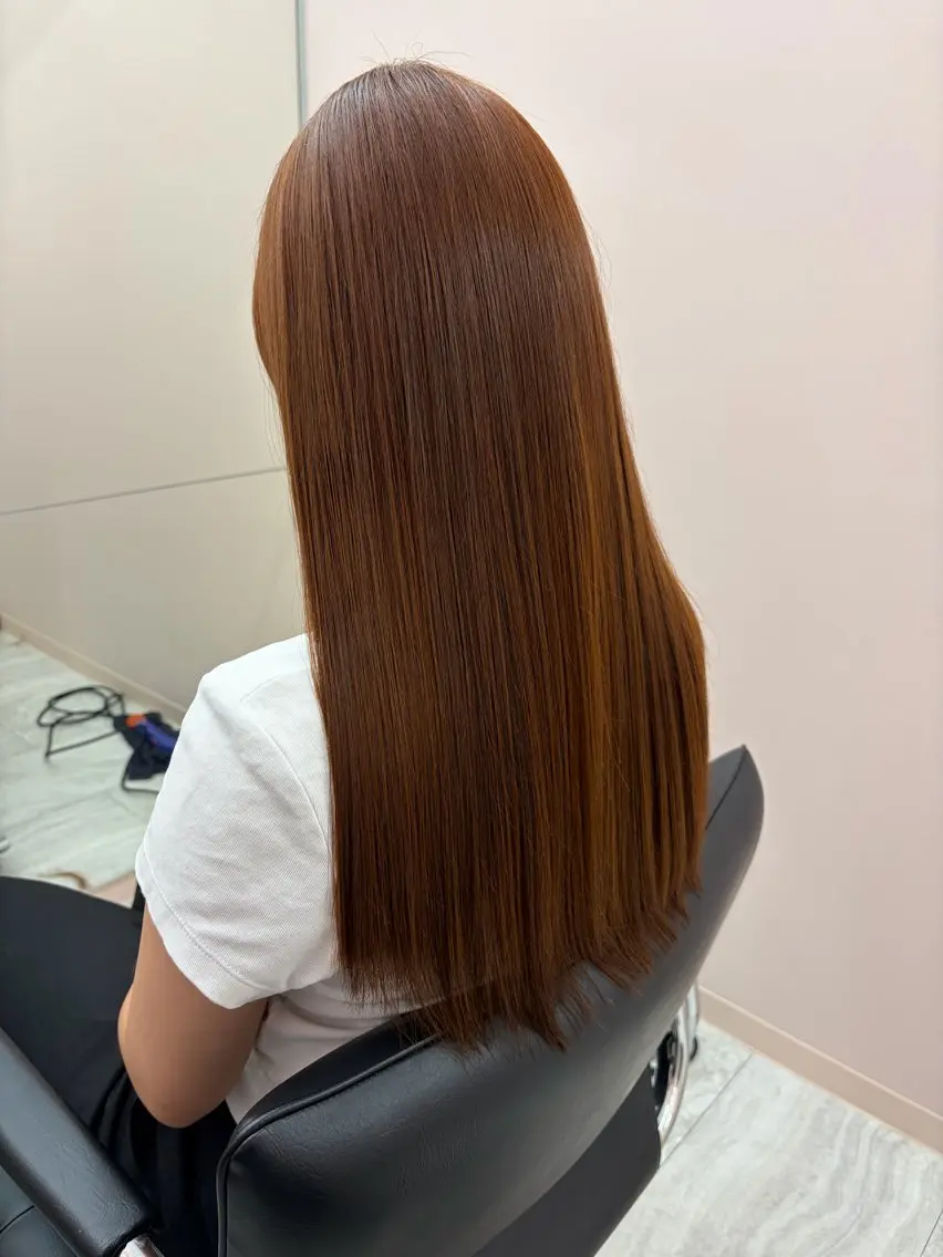 ロング トリートメント ヘアカラー トリートメント とき/髪質改善/透明 感カラー☘️のヘアスタイル