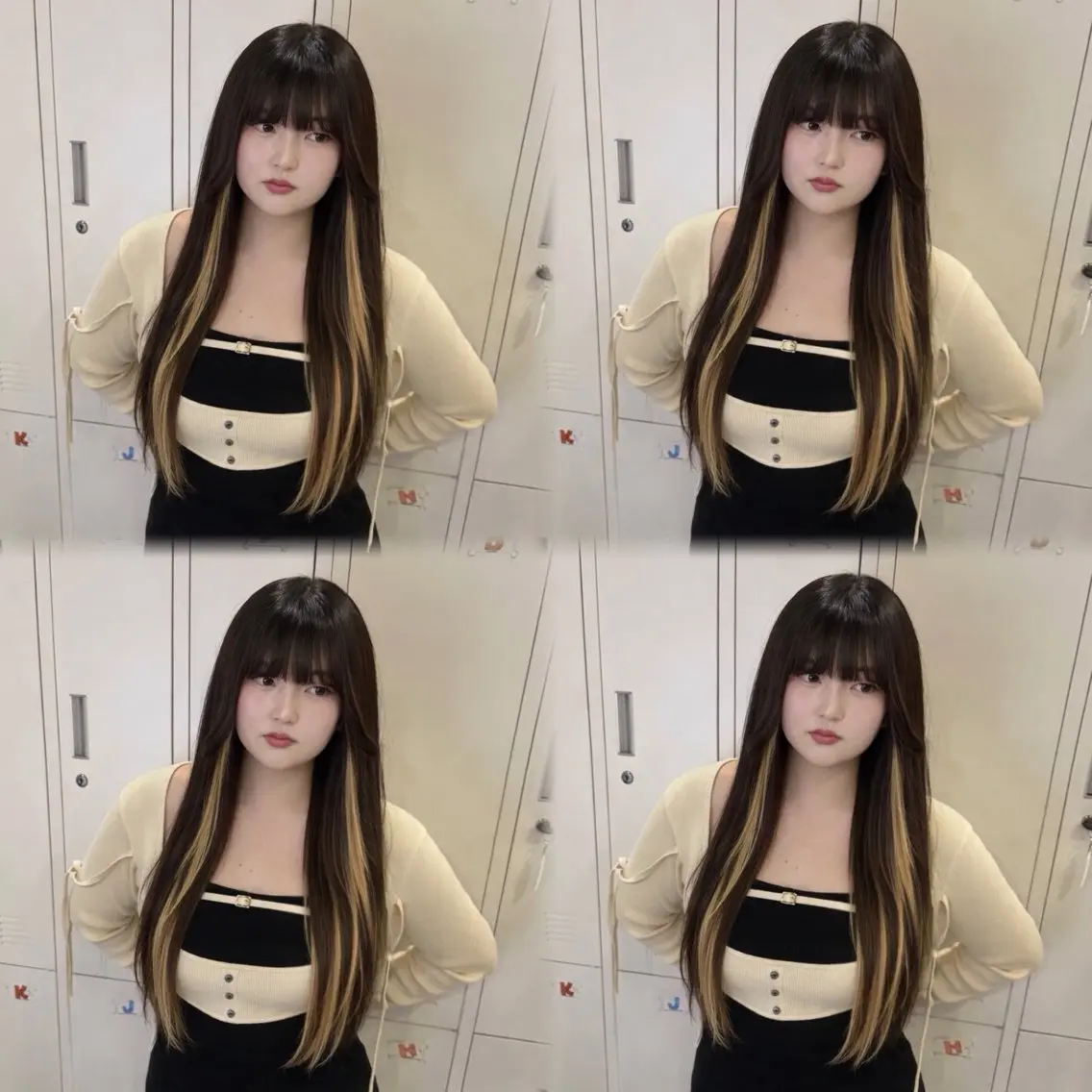 ロング 🦋REISA🦋 エクステ×ハイトーンのヘアスタイル