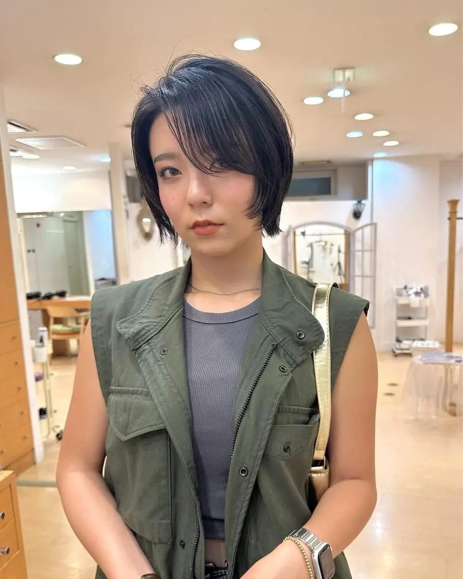 ショート カラー カット ヘアカラー トリートメント Gardenhair 小笠原篤矢ショートのヘアスタイル