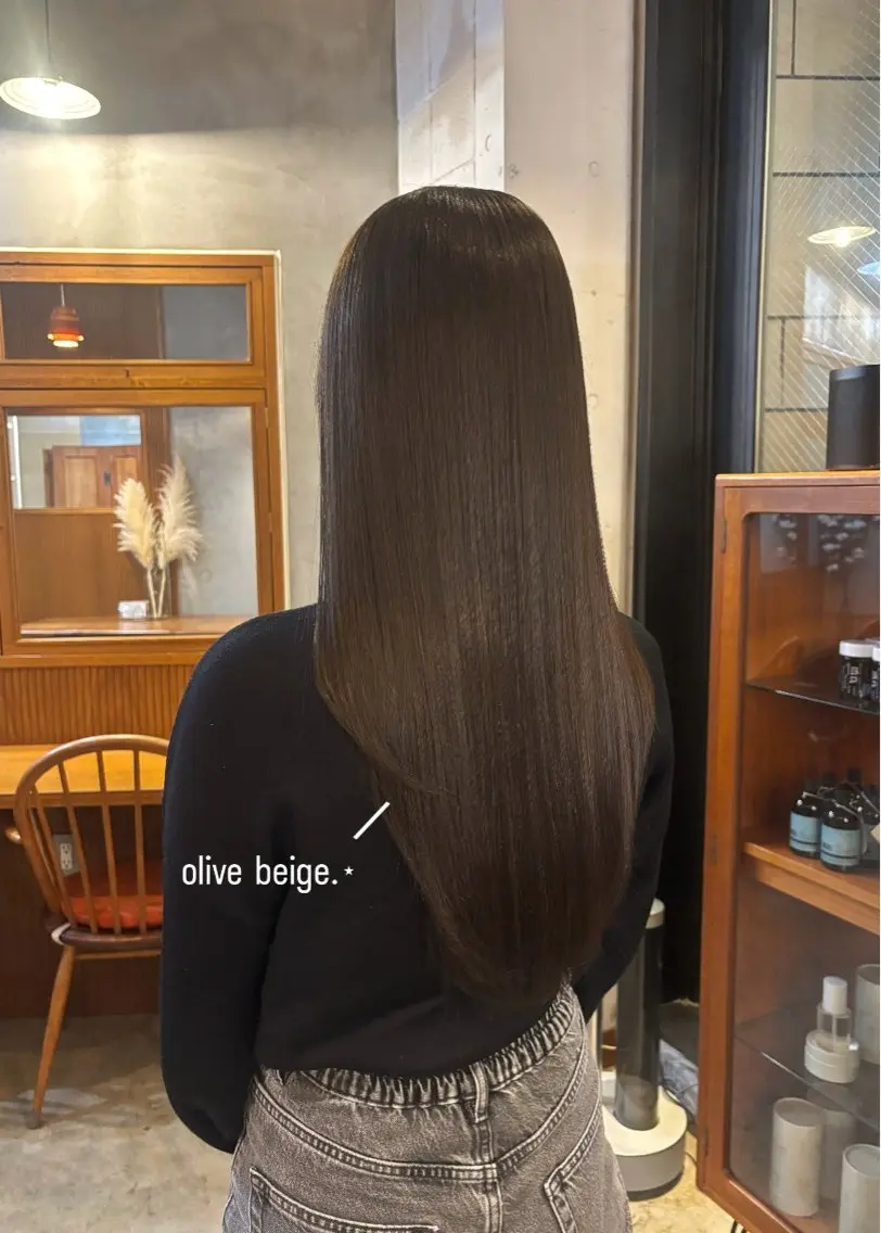 透け感✨️透明感カラー【One color】➕2STEPトリートメント🌼.*の写真