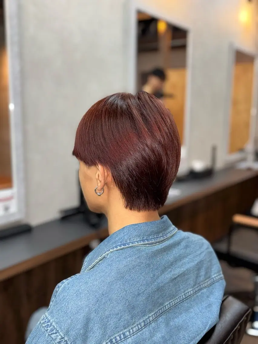 ショート カラー メンズ カット ヘアカラー 増山 諒 【メンズ専門美容師】のヘアスタイル