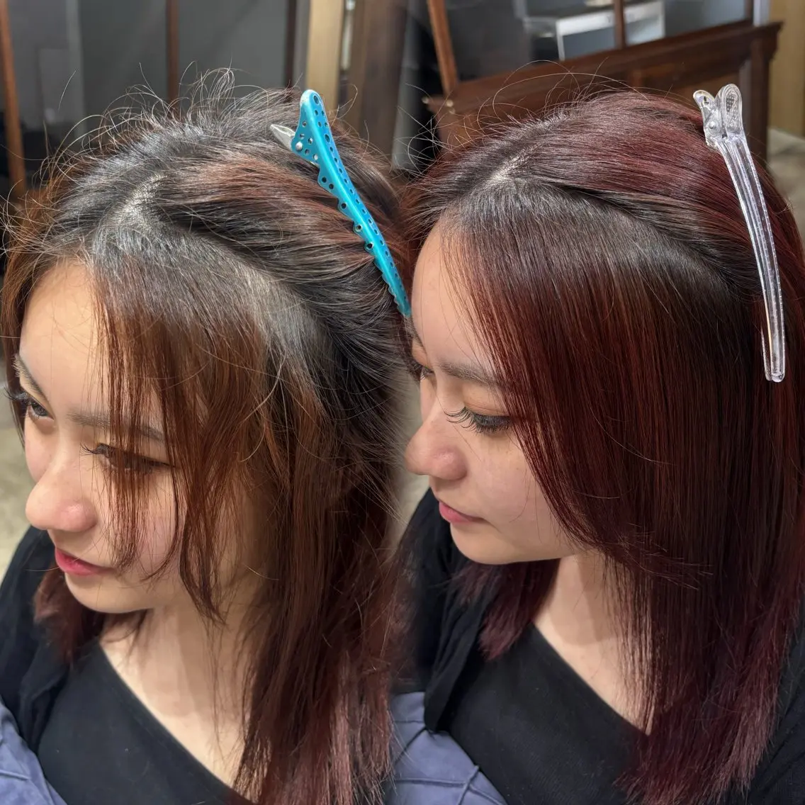 【今大人気‼️】前髪縮毛矯正+似合わせカット+髪質改善トリートメント✂️の写真