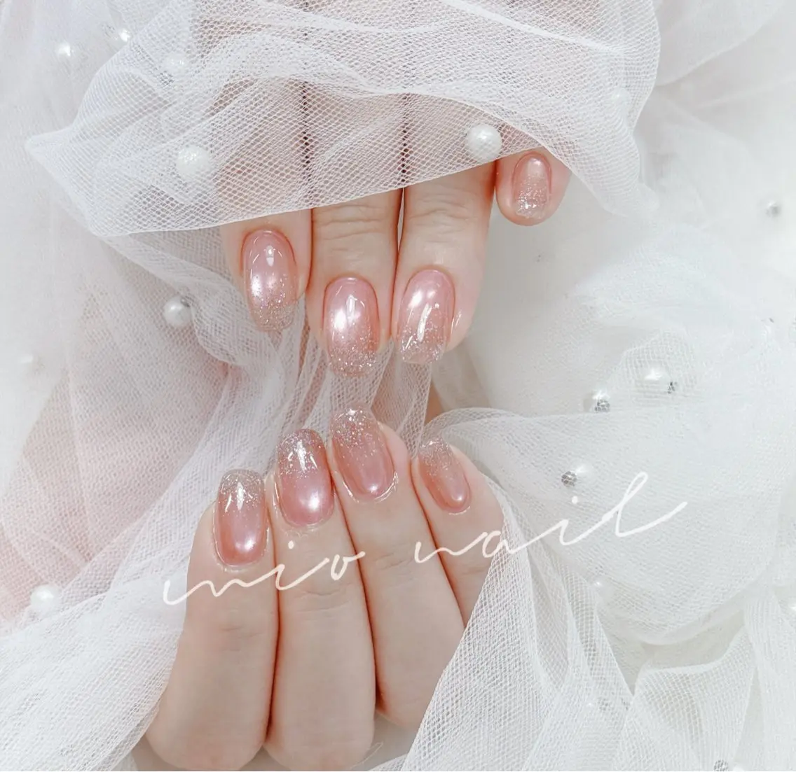 「今月クーポン」🆙マグネット+フラシュグラデーション💅の写真
