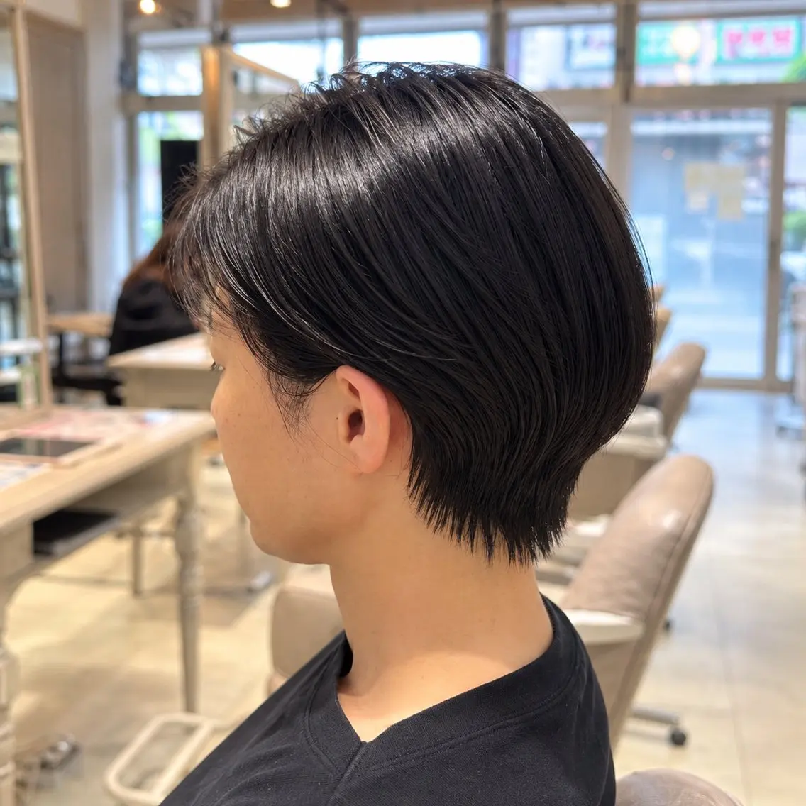 ショート 丸みショート ショートヘア カット ヘッドスパ 髪質改善／透明感 🫧うらののヘアスタイル