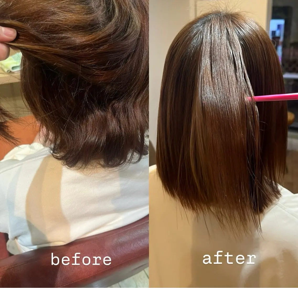 縮毛矯正 くろたき まほのヘアスタイル