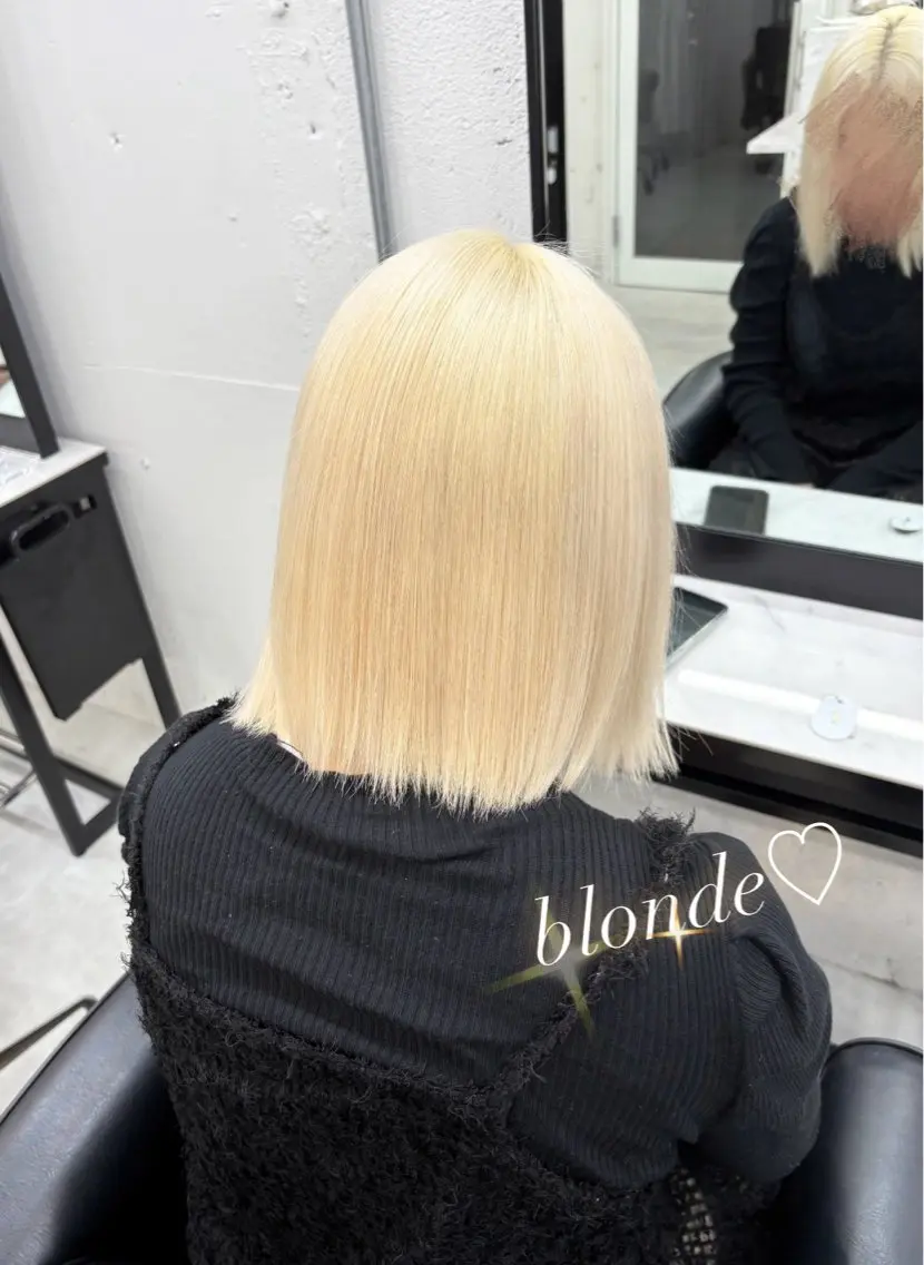 ［ミニモ限定価格🩶］抜きっぱなしリタッチブリーチのみ🎀の写真