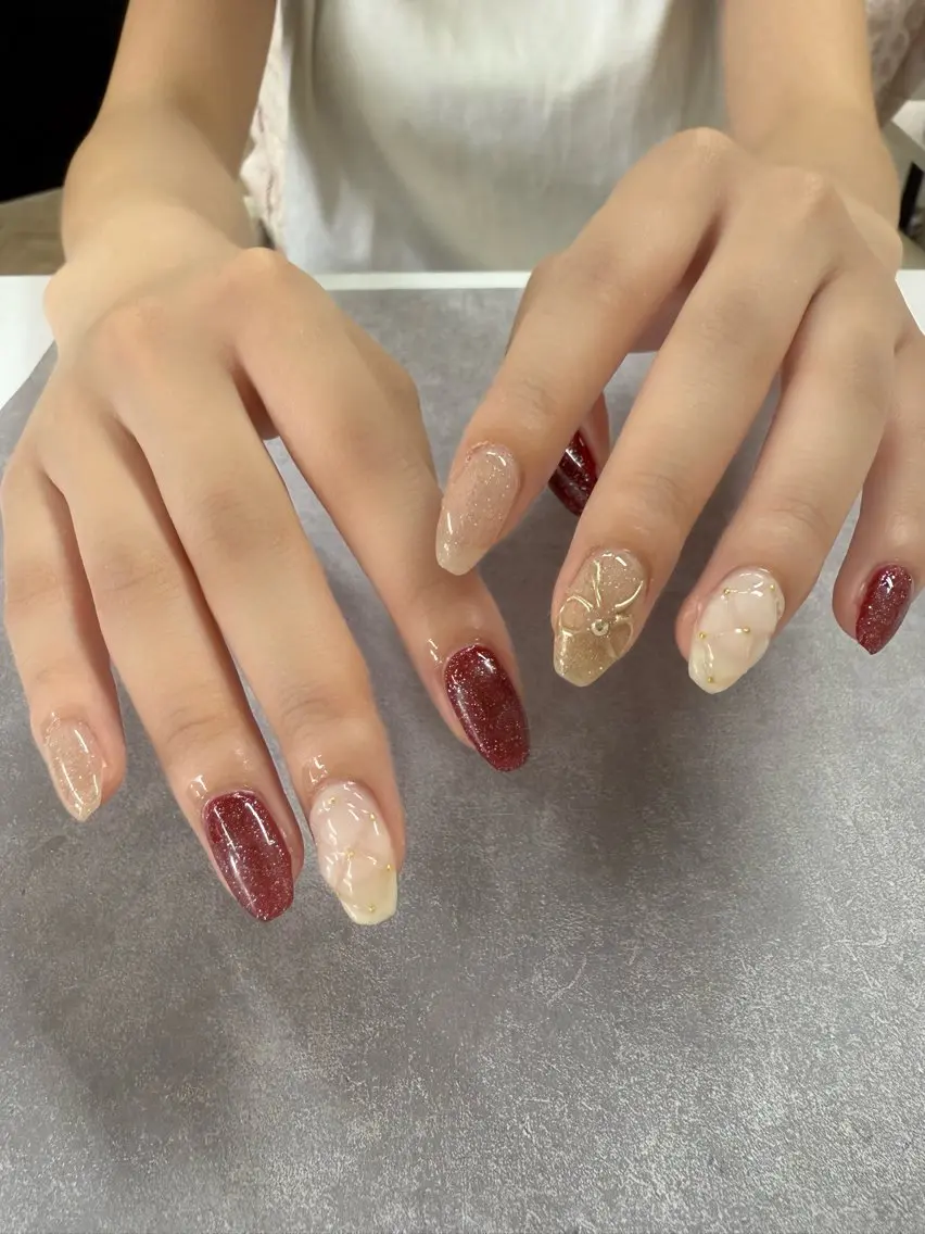 ネイル 成人式 ハンドネイル Tip by Tip 相馬知晶のネイルデザイン