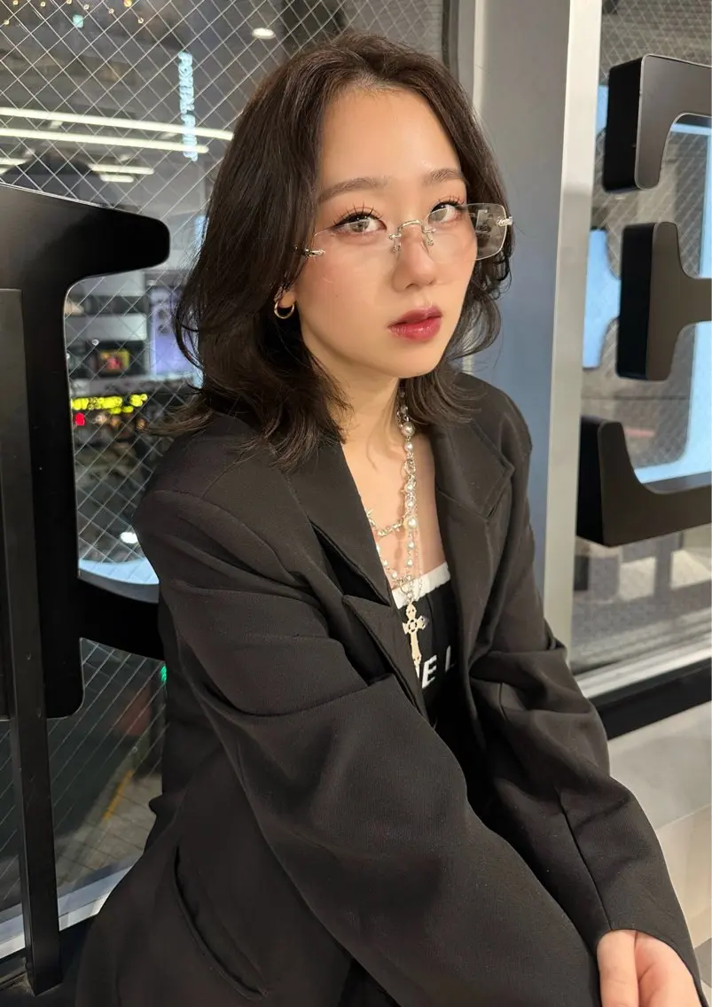 ミディアム カラー 韓国風ヘア レイヤーカット カット ヘアカラー トリートメント 渋谷韓国レイヤー /SAYAKA🩶ᩚのヘアスタイル
