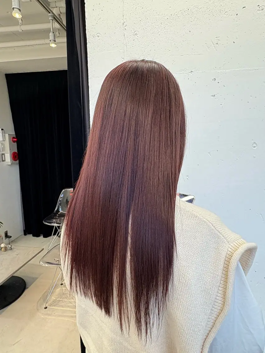 ロング カラー ブリーチ ブラウンカラー ダブルカラー ラベンダーカラー ブリーチなしカラー 矢場町/8時-22時 JILLSTUDIOのヘアスタイル