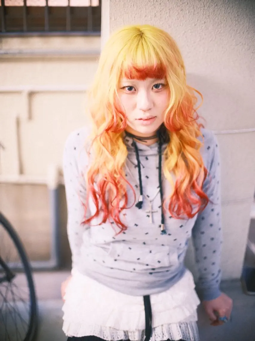 セミロング カラー ヘアアレンジ ヘアカラー トリートメント 個性爆弾💣 ダブルカラー/ゆかのヘアスタイル