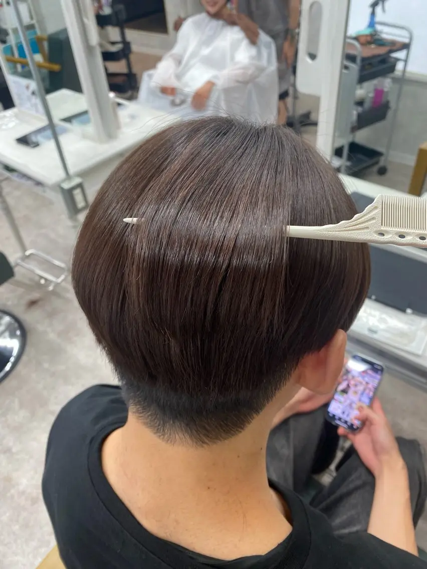 パーマ メンズ 縮毛矯正 limitみづき🌙 レイヤーカットのヘアスタイル