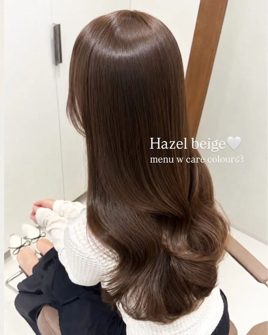 ロング カラー カット ヘアカラー トリートメント ブリーチなしWカラー 🎀韓国ヘア/amiのヘアスタイル