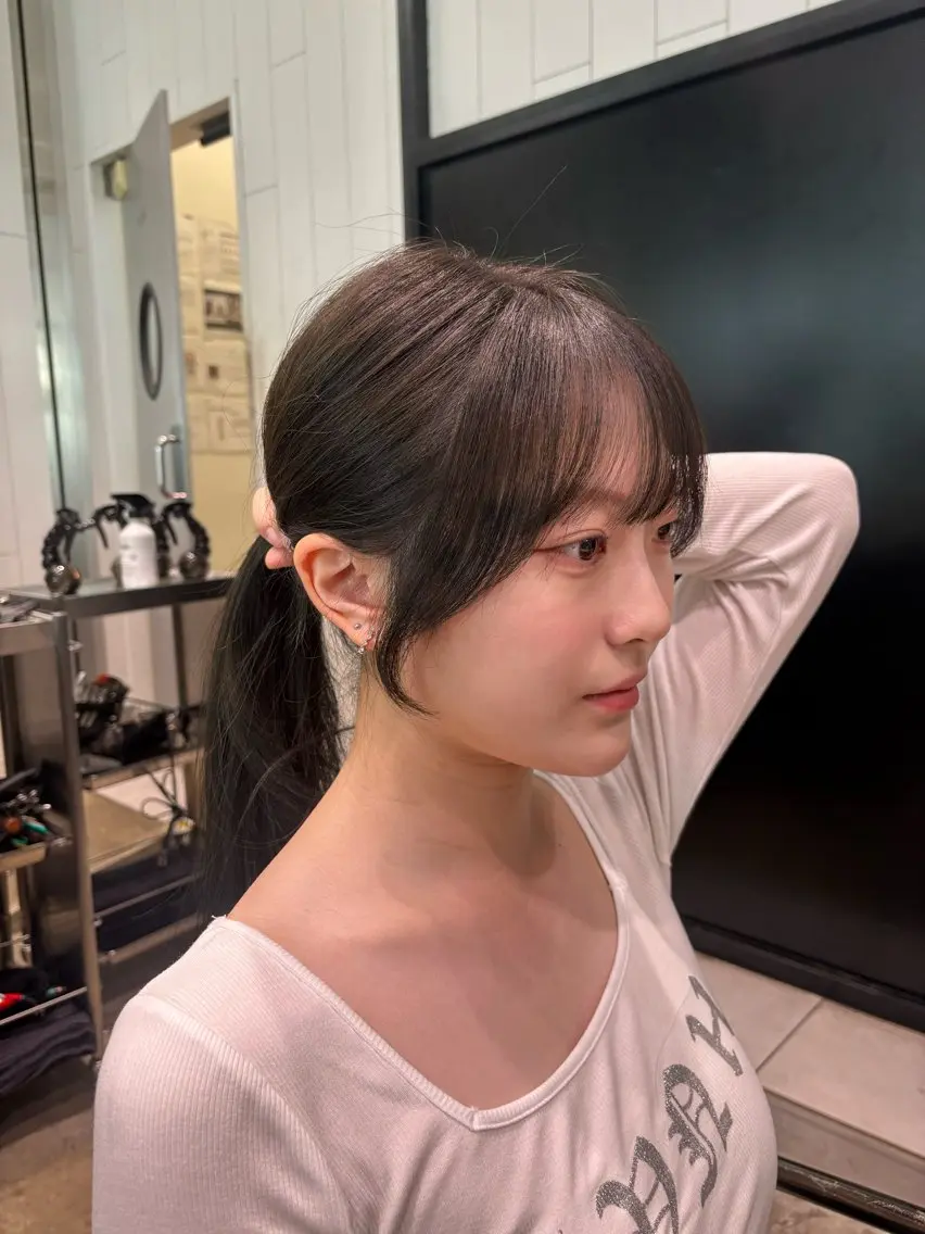 🎀前髪カット🎀結んだ時も可愛く、盛れます🤍の写真