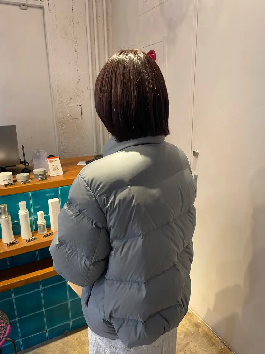 ショート カラー ラベンダーカラー ボブ MIOベージュカラー 柔らかいカラーのヘアスタイル