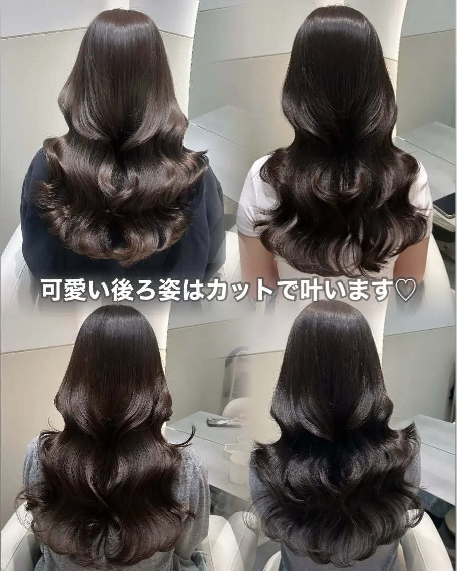 ロング カラー レイヤーカット カット ヘアカラー トリートメント 🩷韓国ヘア/ヨシン モリ🩷Maikaのヘアスタイル