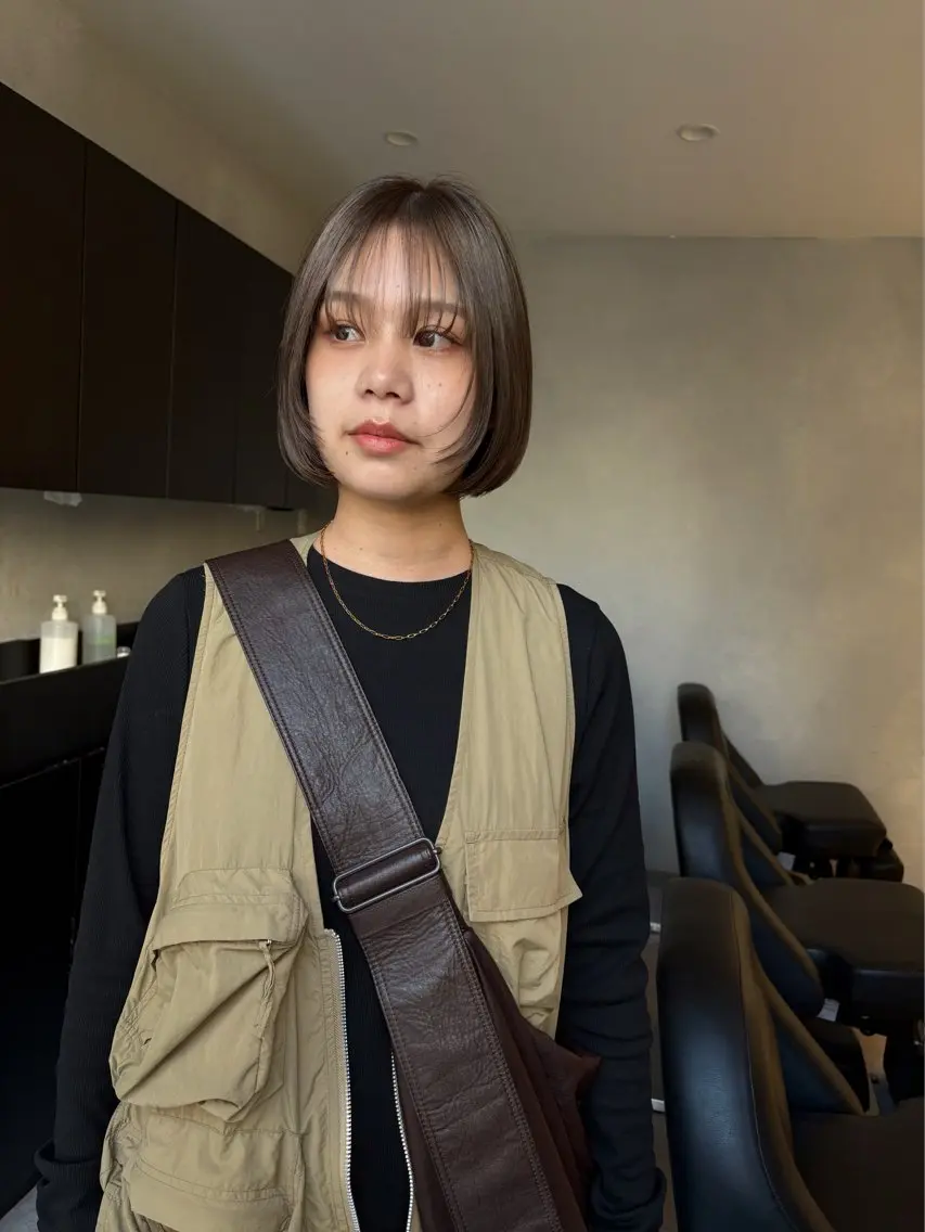 ショート カラー カット ヘアカラー トリートメント 吉武 茂暉のヘアスタイル