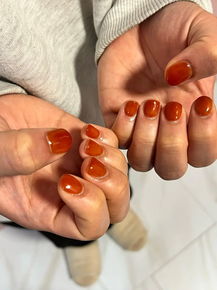 ワンカラー ハンドネイル (初回付替オフ無料)💅の写真