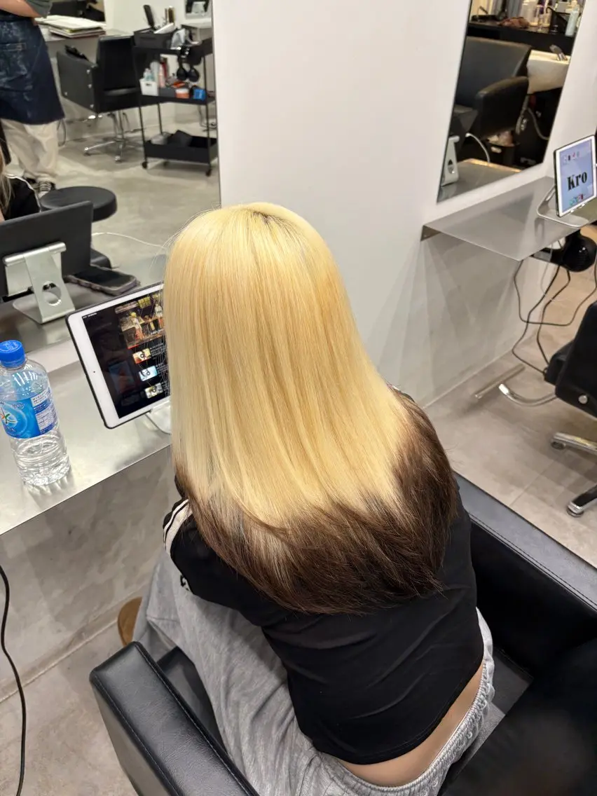 ロング ヘアカラー トリートメント MIHO☾·̩͙⋆ Kroのヘアスタイル