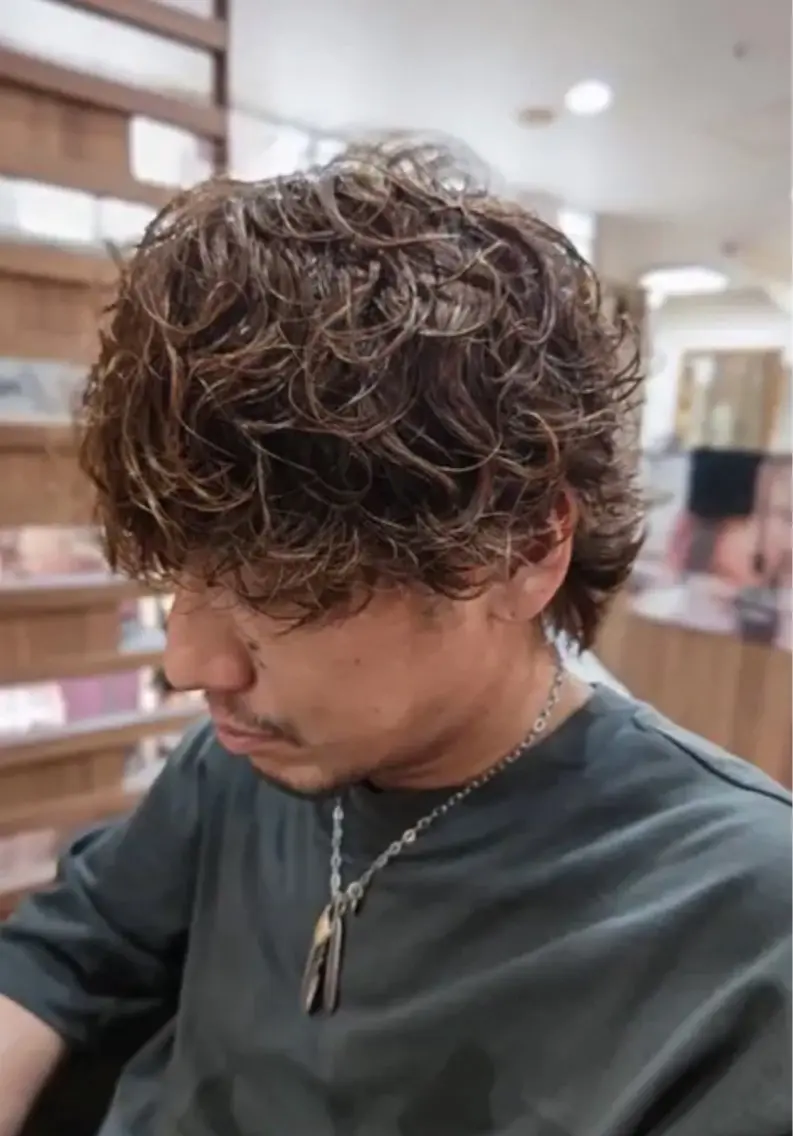 🫣37%off🫣メンズパーマ😎カット✂️の写真
