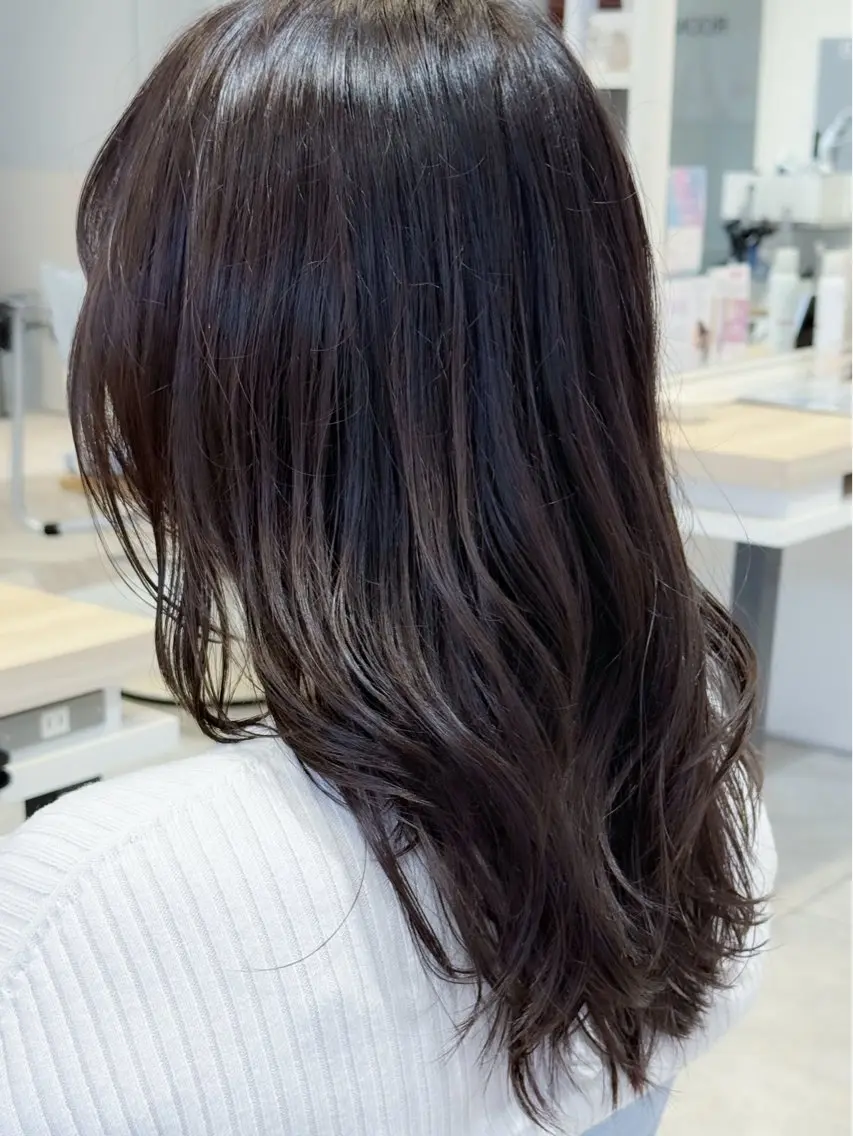 セミロング カラー 透明感カラー /タツトミ　🫧のヘアスタイル