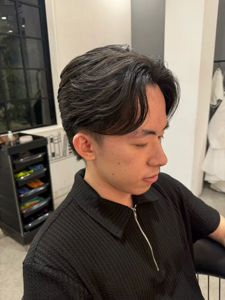 ショート メンズ カット メンズ特化曲がる縮毛 飛義のヘアスタイル