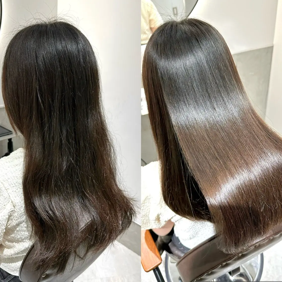 ロング 縮毛矯正 トリートメント 髪質改善 縮毛矯正/ レイヤー/銀座/本木のヘアスタイル