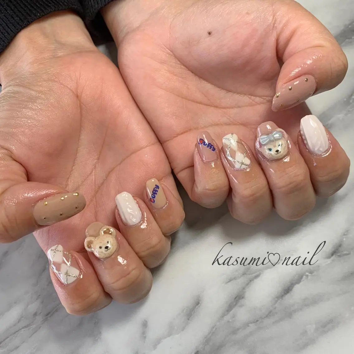ネイル アートネイル フットネイル 大理石ネイル(マーブル) ミラーネイル ニュアンスネイル KASUMI♡ Nailのネイルデザイン