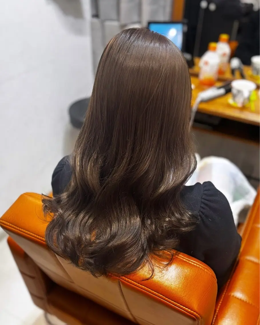 ロング カラー 【完全個室】髪質改善 暖色カラー/山崎唯奈のヘアスタイル
